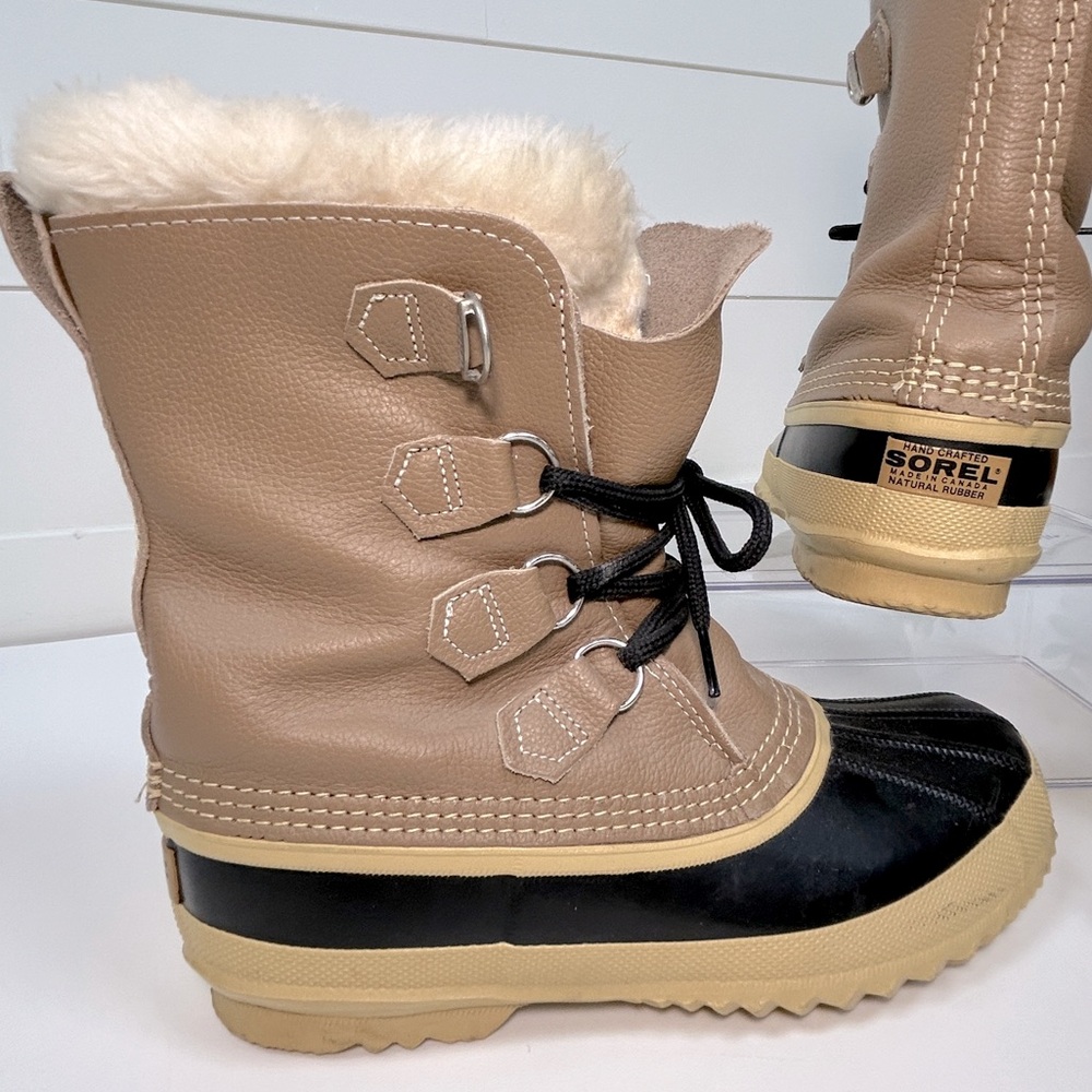 Sorel Women Outdoor Duck Rubber Heavy Duty Insulated Lined Boots Shoes Size 9